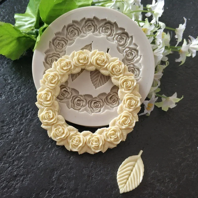 Wedding Cake Supply - Rose Girlande Form Silikon Fondant Form