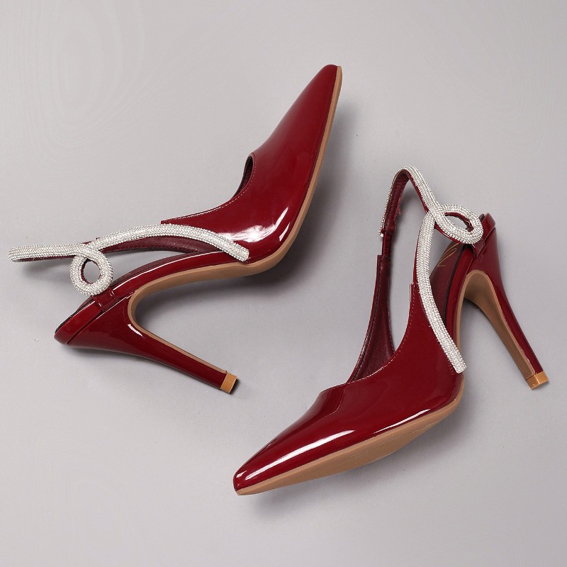 Sexy Patent Leder Spitz Sandal – Wedding Shop Bewertung und Preis