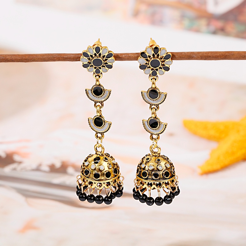 Jhumka Jhumki Multicolor Perle – Indian Wedding Supply Bewertung und Preis