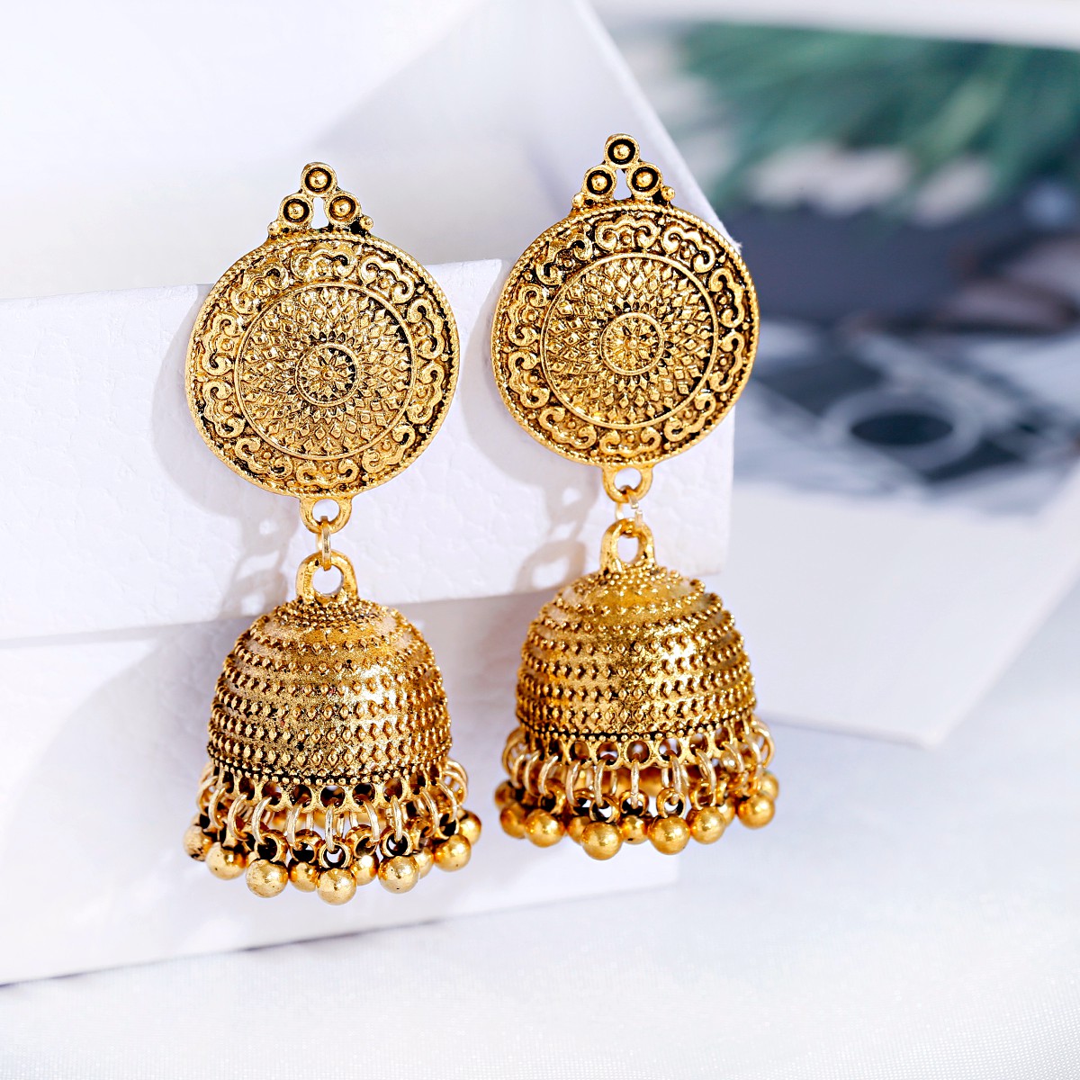Vintage ethnische Goldfarbe Jh – Indian Wedding Supply Bewertung und Preis