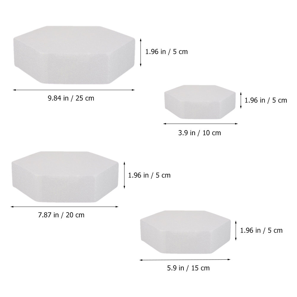4 Stück Schaumstoff-Kuchendumm – Wedding Cake Supply Bewertung und Preis